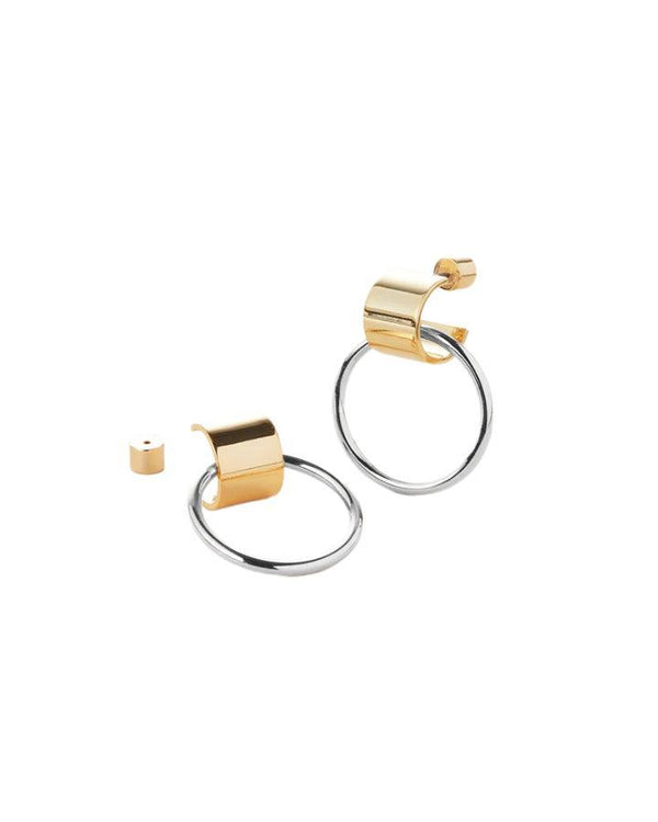 JENNY BIRD - Faye Knockers Two-Tone Earrings