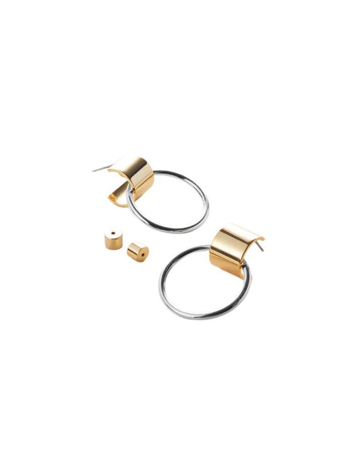 JENNY BIRD - Faye Knockers Two-Tone Earrings