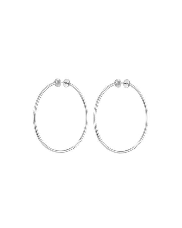 JENNY BIRD - Icon Hoops Medium Rhodium
