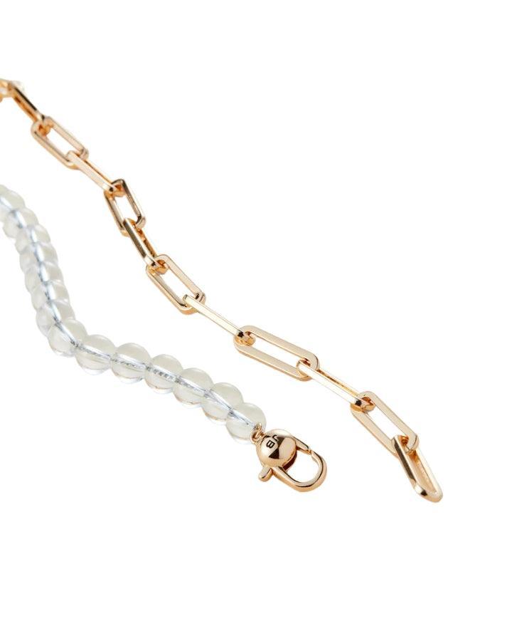 JENNY BIRD - Lyra Gold-Clear Bead Chain Necklace