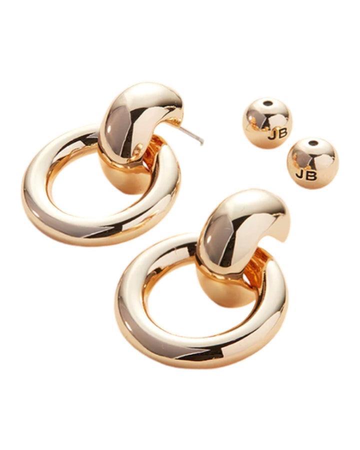 Jenny Bird - Puffy Faye Knockers Gold Earrings