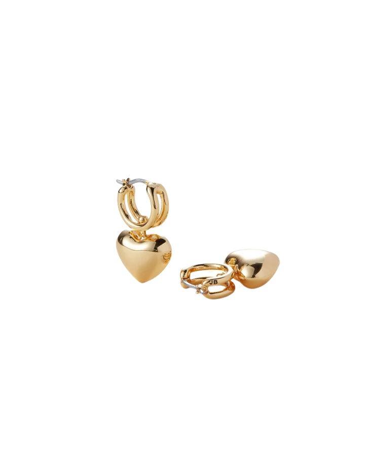 JENNY BIRD - Puffy Heart Gold Huggie