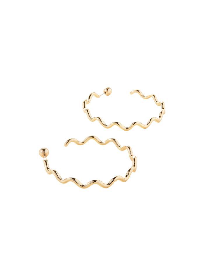 JENNY BIRD - Squiggle Hoops Gold