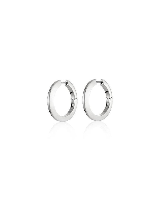 JENNY BIRD - Toni Hinged Hoop Earrings Silver