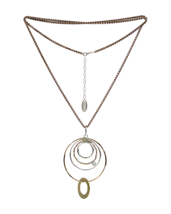 Karyn Chopik - Circles and Space In Time Necklace
