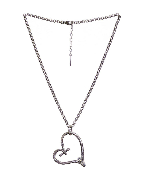 Karyn Chopik - Shipwrecked Silver Heart Necklace