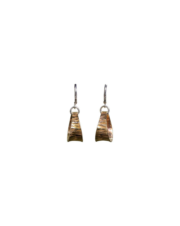 Karyn Chopik - Small Zebra Bronze Earrings