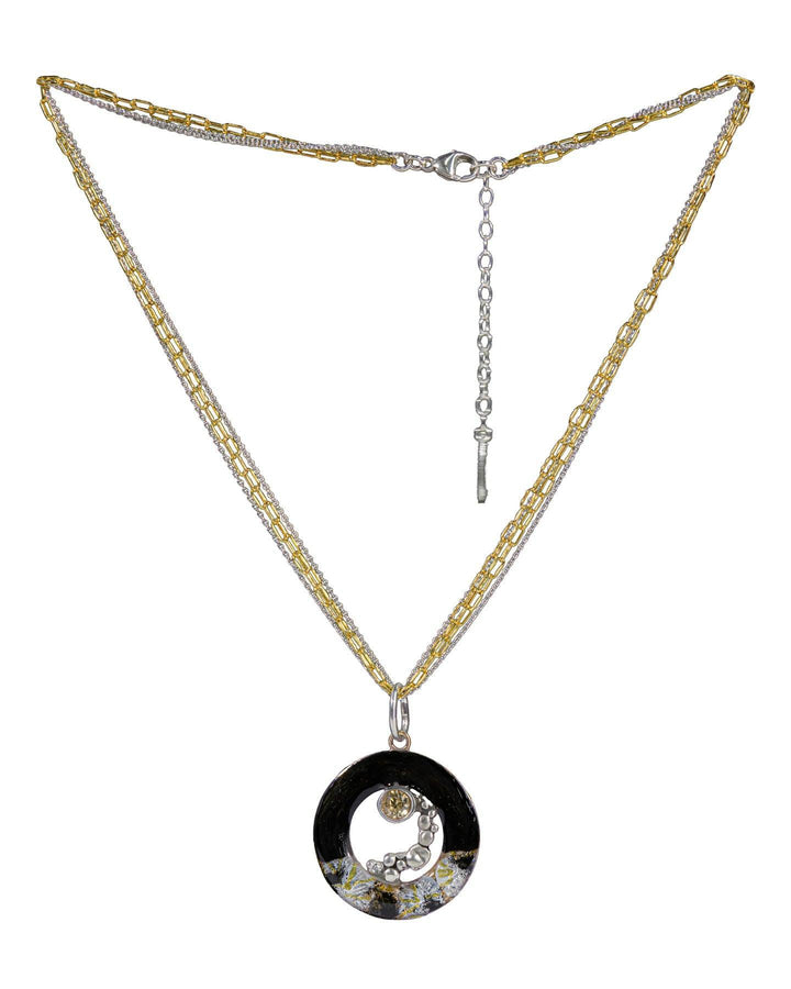 Karyn Chopik - Snowflake Resin Art Necklace