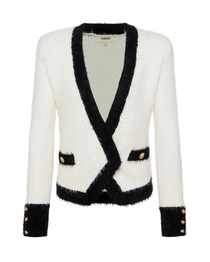 L'Agence - Georgia Contrast Cardigan Blazer