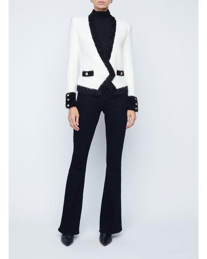 L'Agence - Georgia Contrast Cardigan Blazer