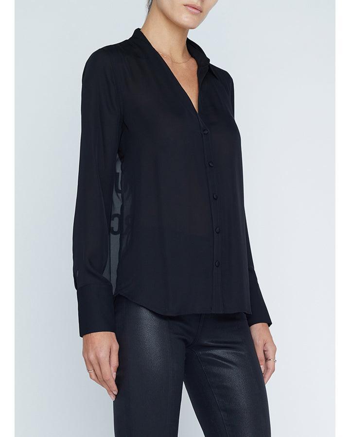 L'Agence - Hailie French Word Back Blouse