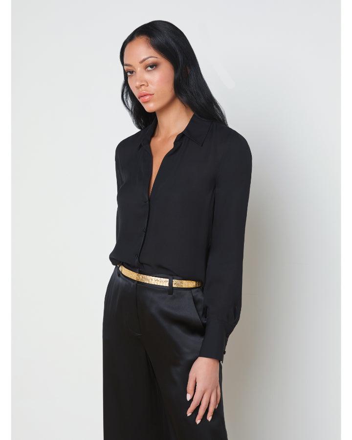 L'Agence - Hailie French Word Back Blouse