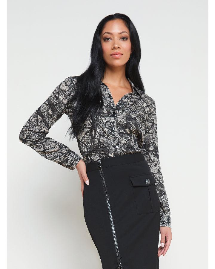 L'Agence - Nina Paris Map Blouse
