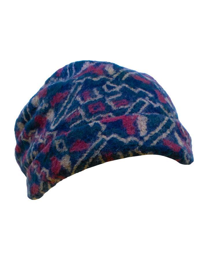 Lillie and Cohoe - Boiled Wool Remi Print Hat