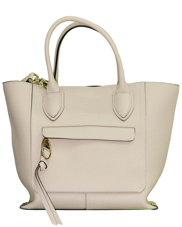 Longchamp - Mailbox Top Handle Medium Bag Chalk