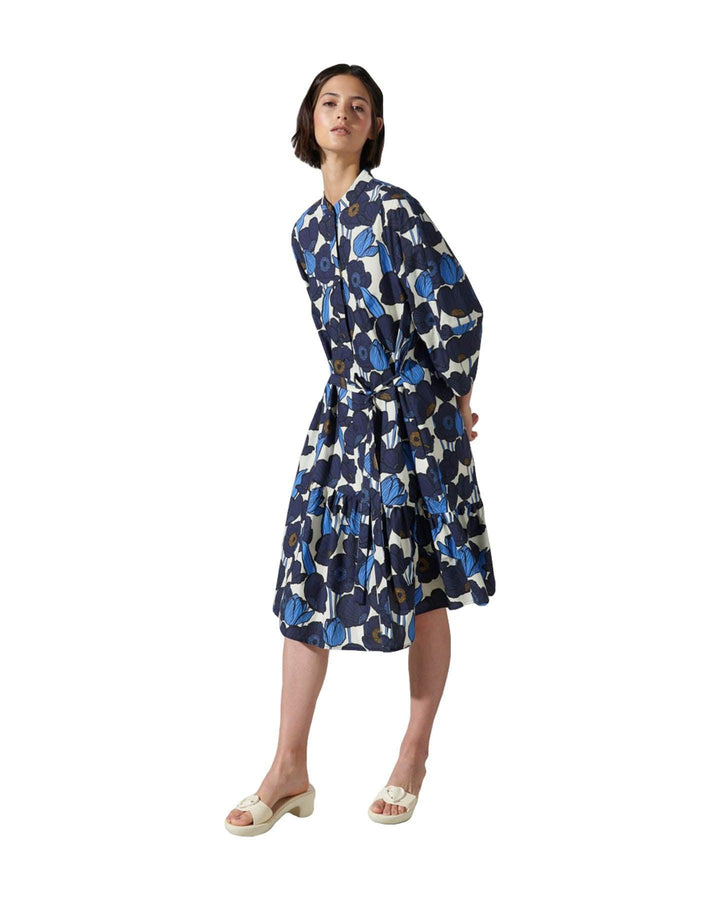 Luisa Cerano - Abstract Poppy Print Dress