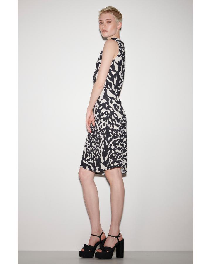 Luisa Cerano - Abstract Spotted Animal Print Dress