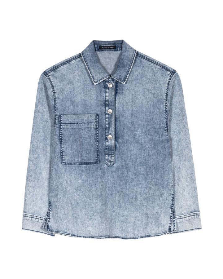 Luisa Cerano - Acid Wash Denim Shirt