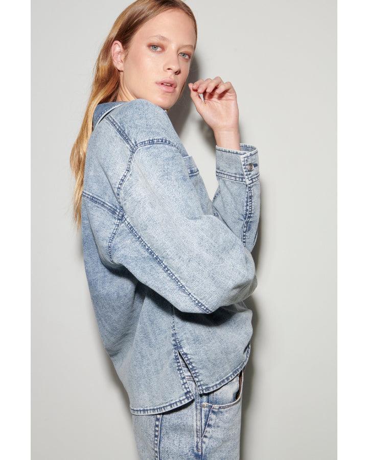 Luisa Cerano - Acid Wash Denim Shirt