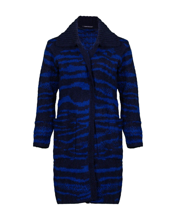 Luisa Cerano - Animal Print Long Cardigan