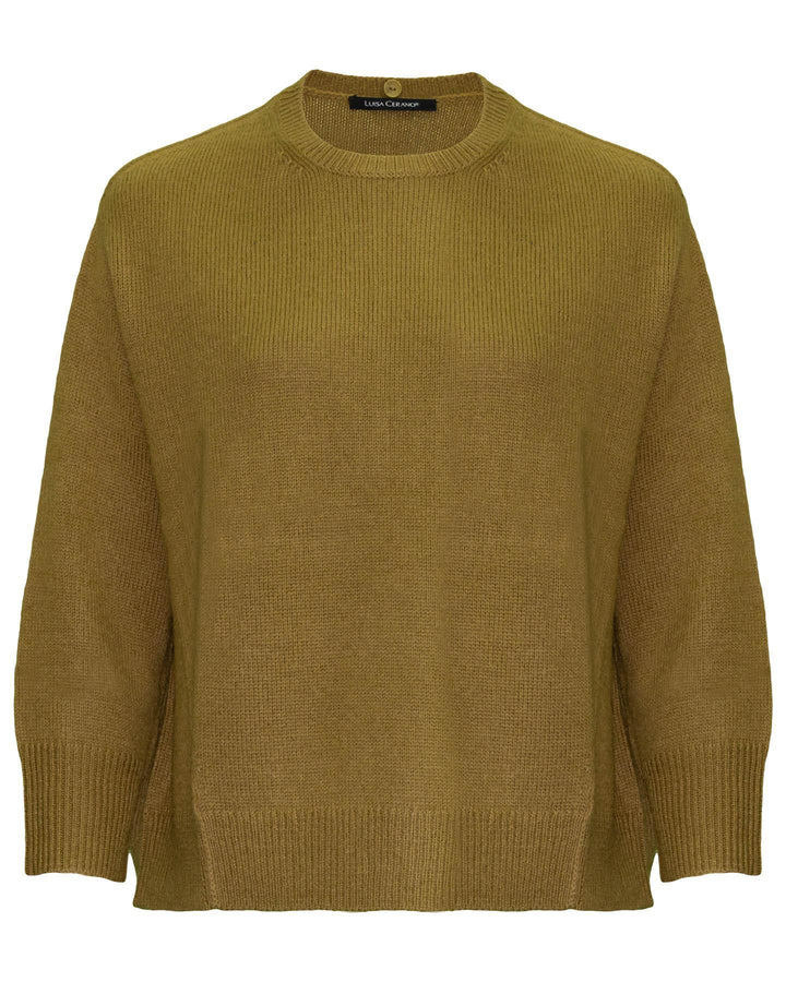 Luisa Cerano - Boxy Pullover Removable Collar