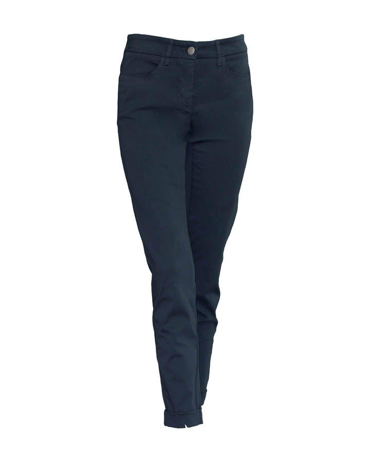 Luisa Cerano - Brushed Cotton Skinny Pants Mineral Blue