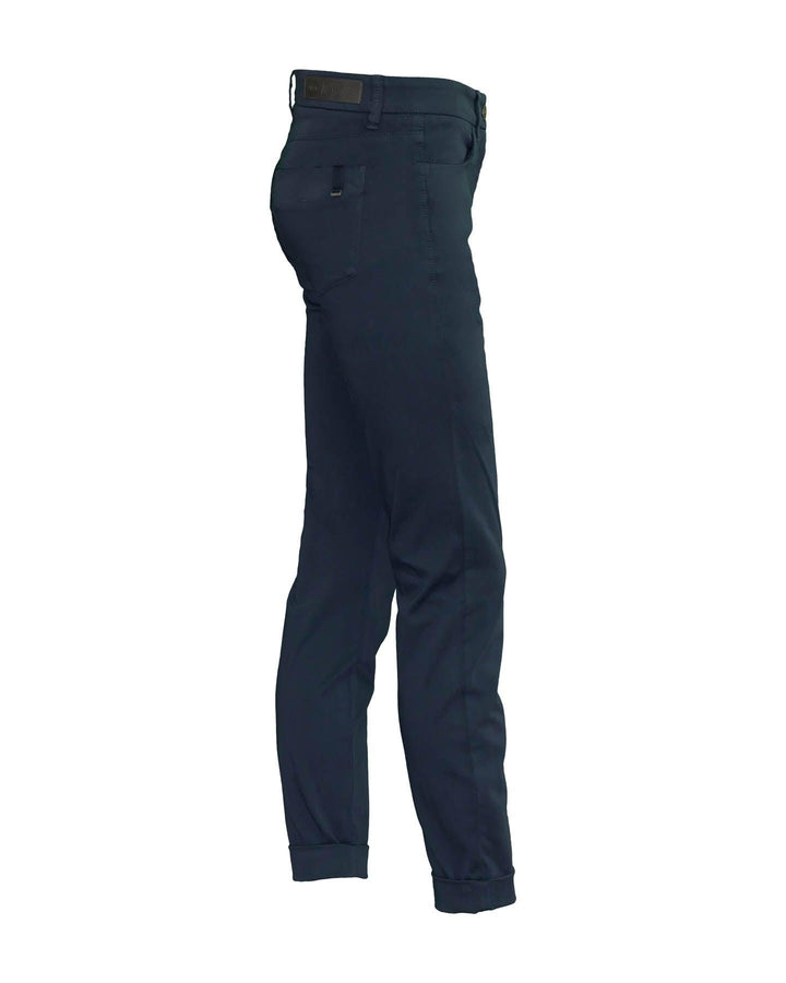 Luisa Cerano - Brushed Cotton Skinny Pants Mineral Blue