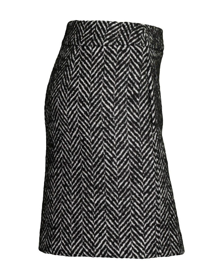 Luisa Cerano - Chevron A-Line Skirt