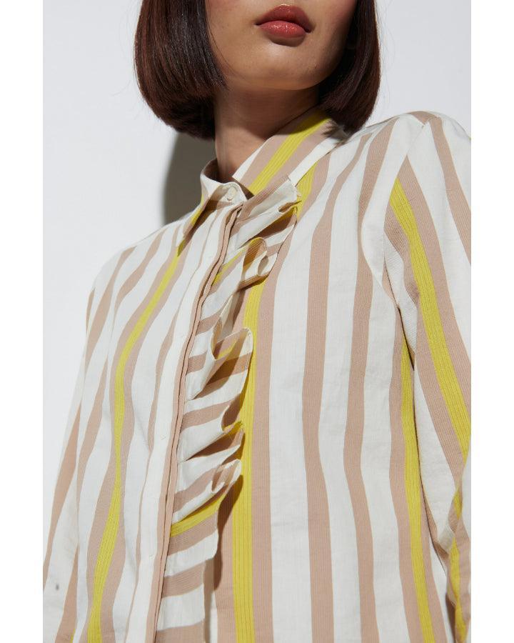 Luisa Cerano - Contrast Stripe Blouse