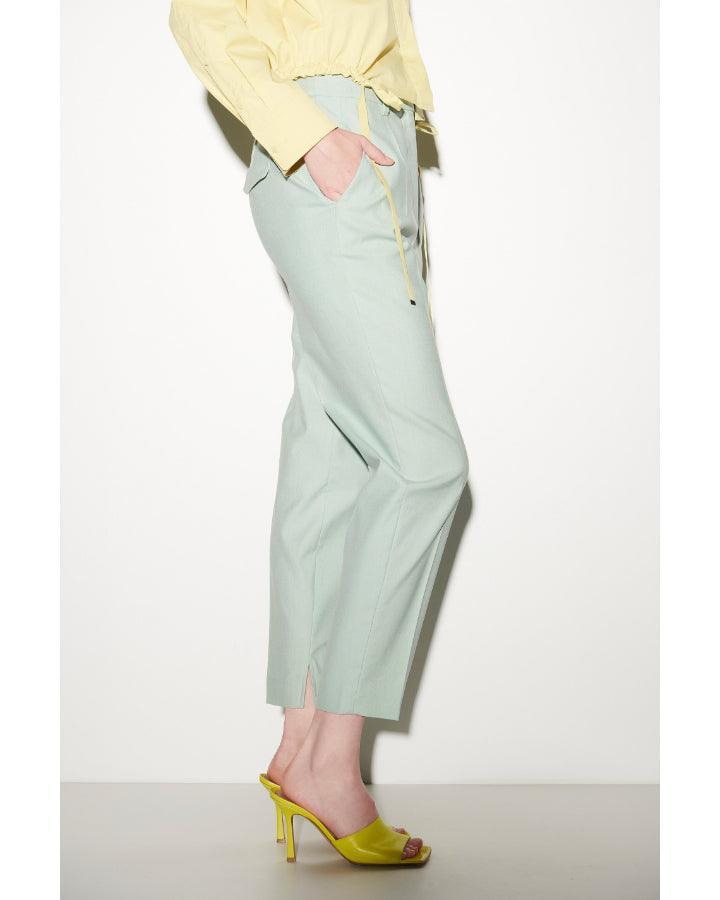 Luisa Cerano - Cotton Stretch Tapered Cropped Pant