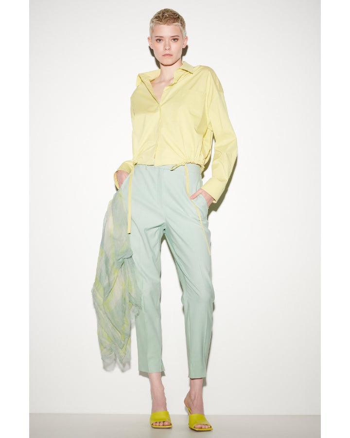 Luisa Cerano - Cotton Stretch Tapered Cropped Pant
