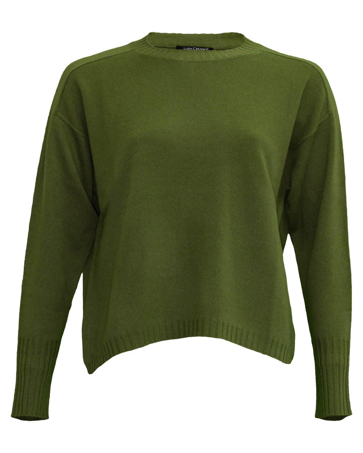 Luisa Cerano - Crew Neck Pullover Olive