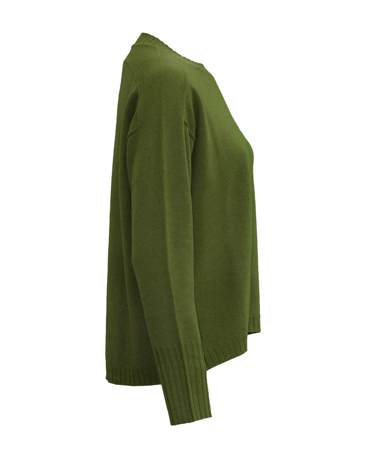 Luisa Cerano - Crew Neck Pullover Olive