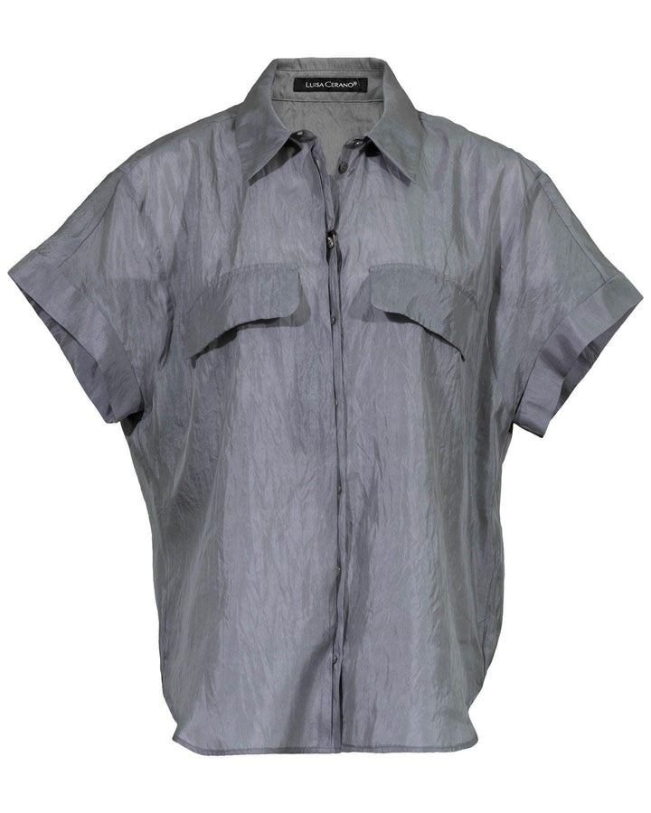 Luisa Cerano - Crinkle Silk Blouse