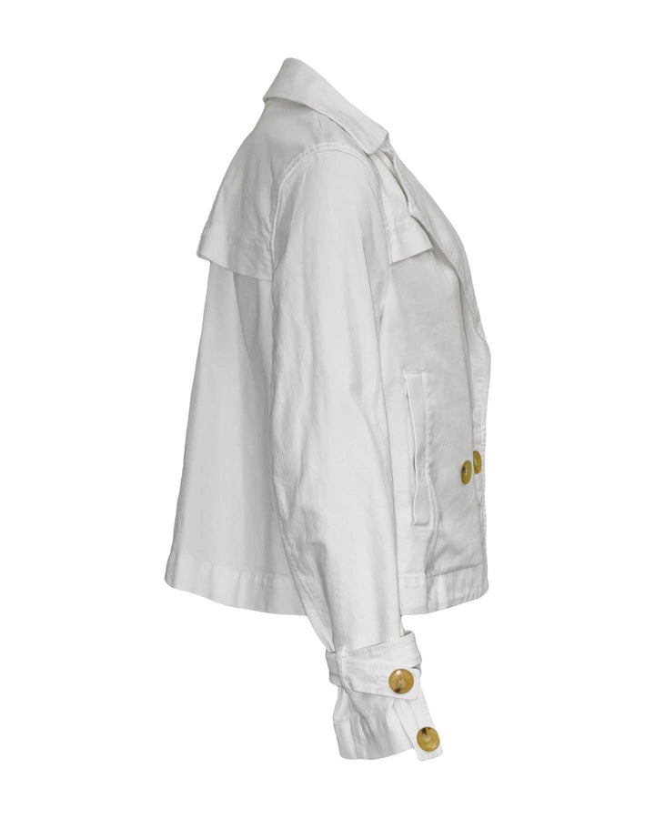 Luisa Cerano - Cropped Denim Trench Jacket