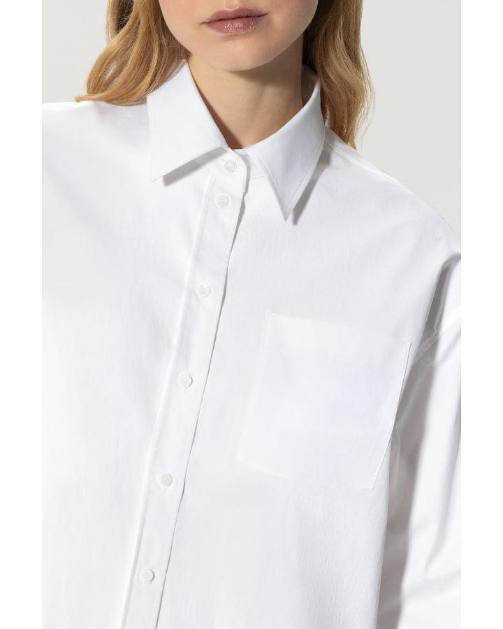 Luisa Cerano - Cropped Gabardine Stretch Blouse
