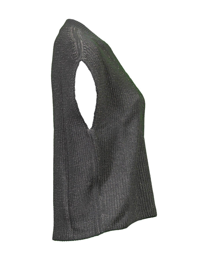 Luisa Cerano - Cropped Knit Sleeveless Pullover