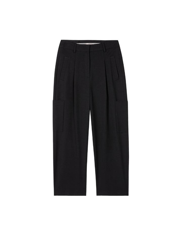 Luisa Cerano - Cropped Patch Cargo Pocket Pant