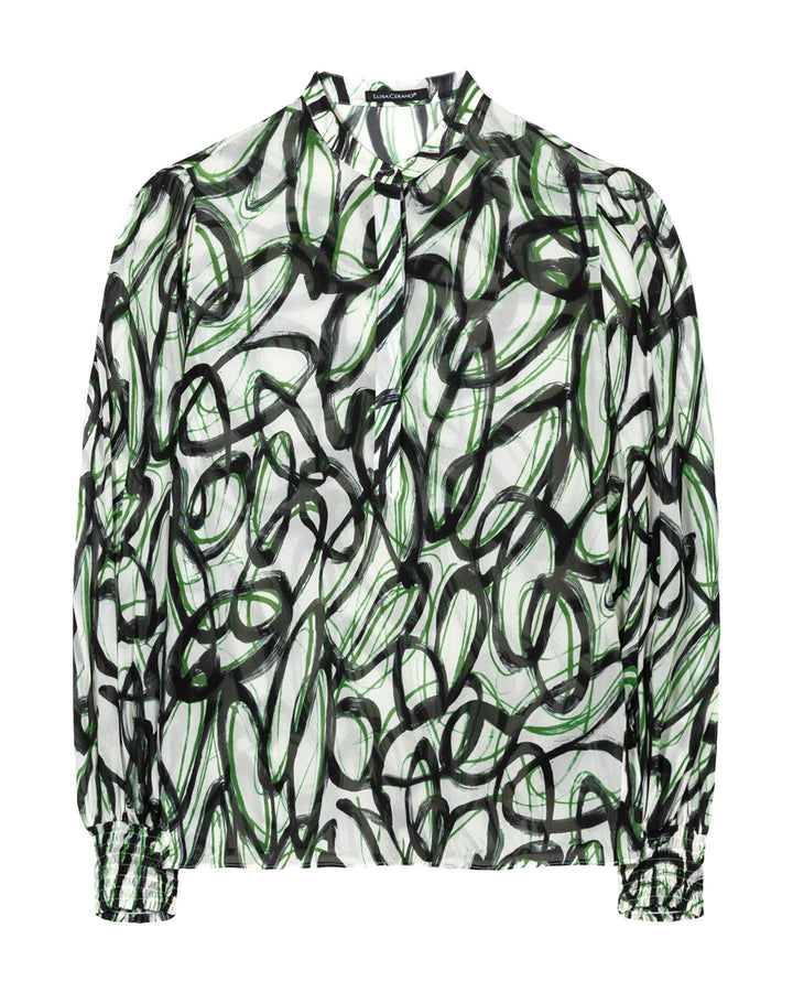 Luisa Cerano - Curly Graphic Blouse