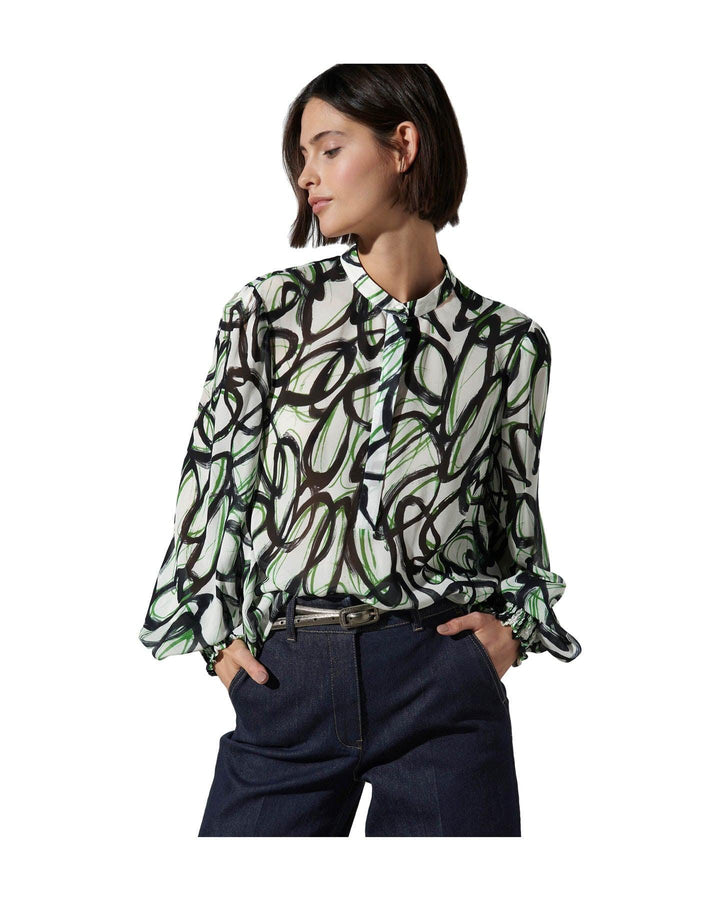 Luisa Cerano - Curly Graphic Blouse