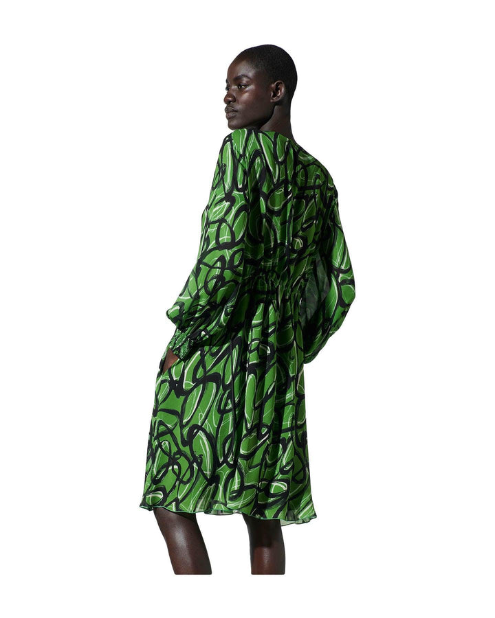 Luisa Cerano - Curly Graphic Print Dress