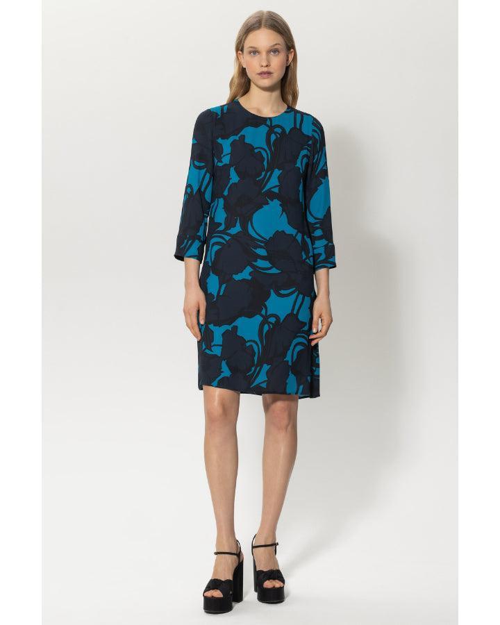 Luisa Cerano - Dark Flower Print Dress
