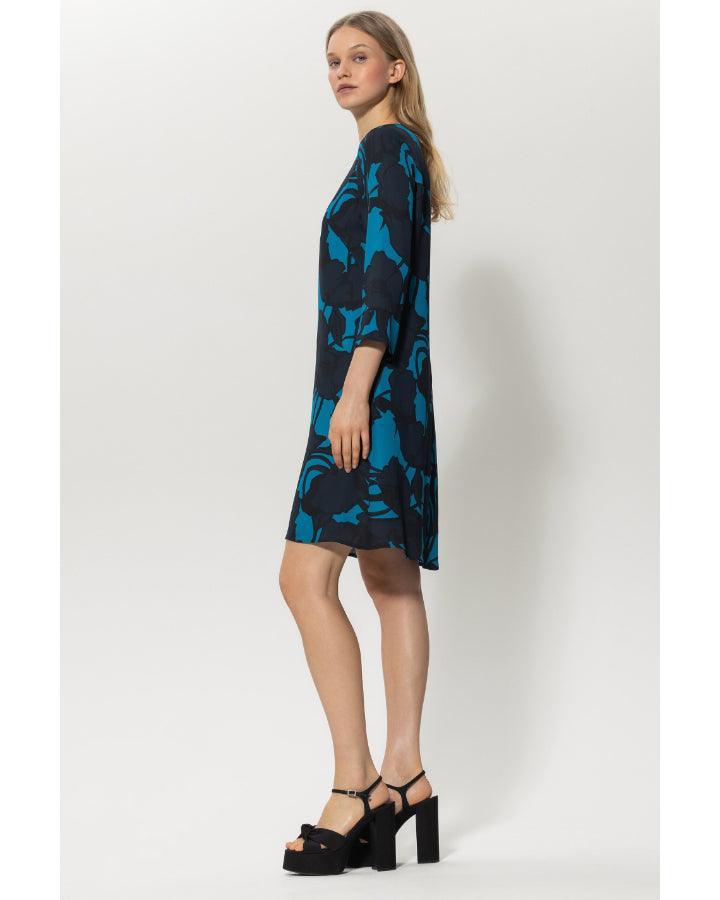 Luisa Cerano - Dark Flower Print Dress