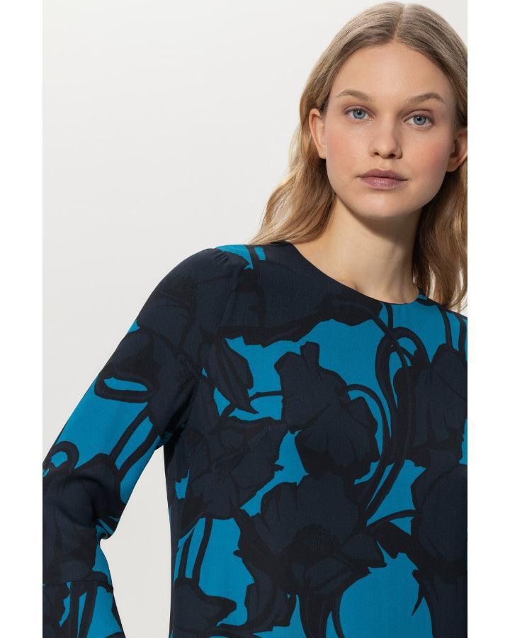 Luisa Cerano - Dark Flower Print Dress