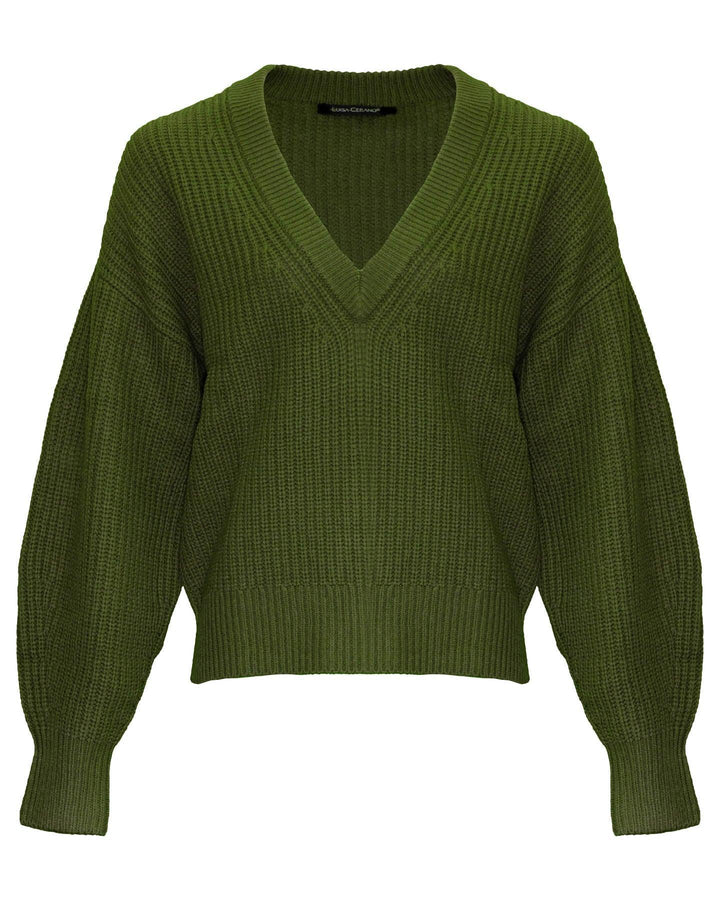 Luisa Cerano - Deep V-Neck Pullover