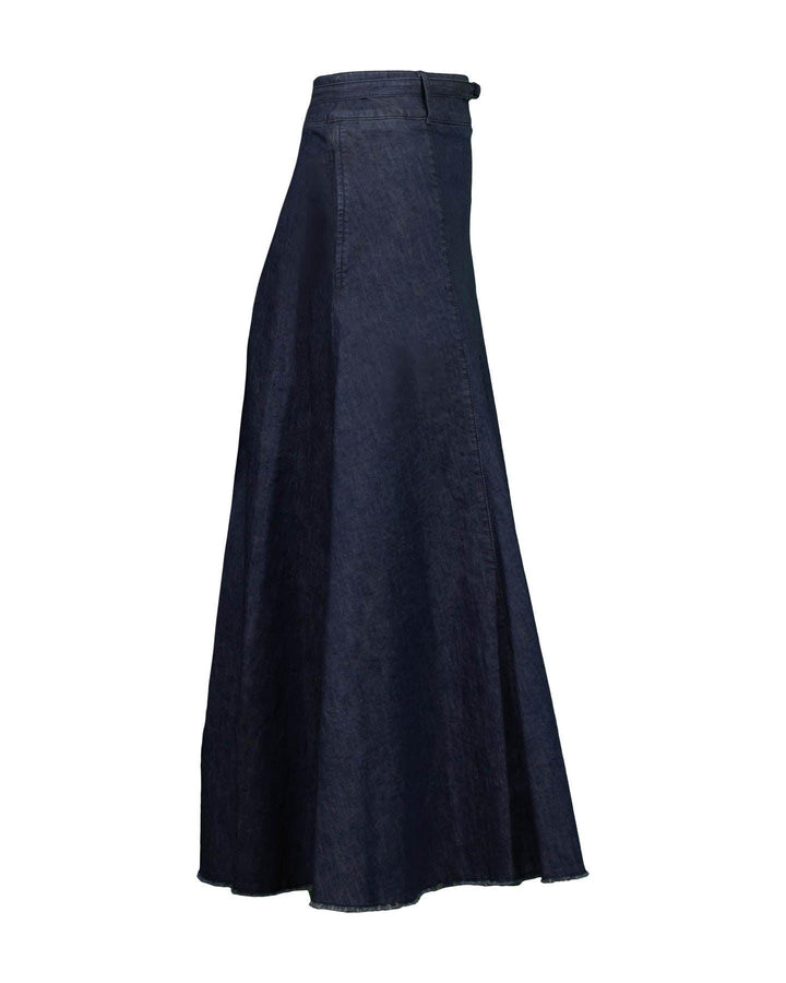 Luisa Cerano - Denim Godet Skirt
