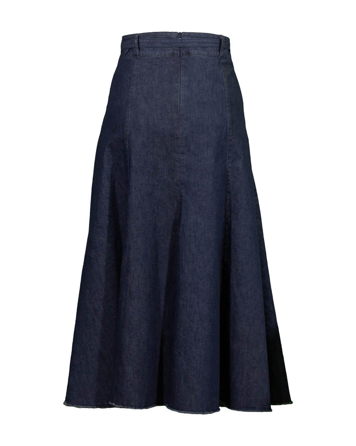 Luisa Cerano - Denim Godet Skirt