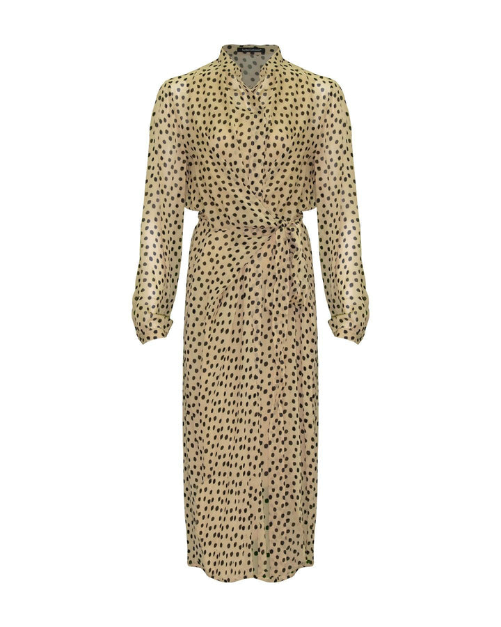 Luisa Cerano - Dot Draped Shirt Dress