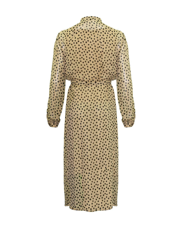 Luisa Cerano - Dot Draped Shirt Dress
