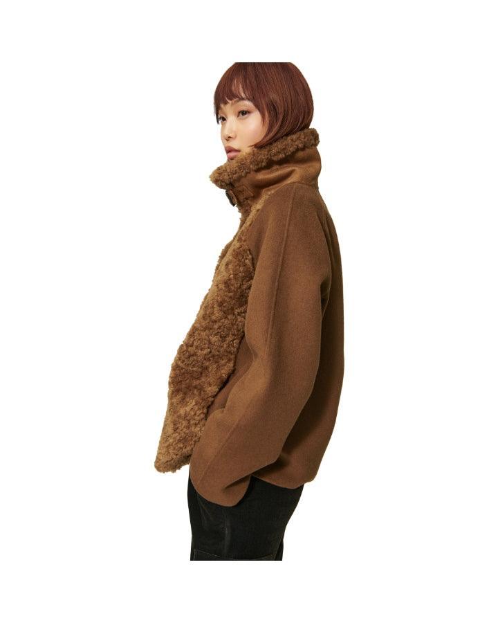 Luisa Cerano - Faux Fur Wool Mix Coat